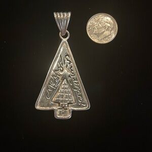 Sterling Silver Christmas Tree Pendant